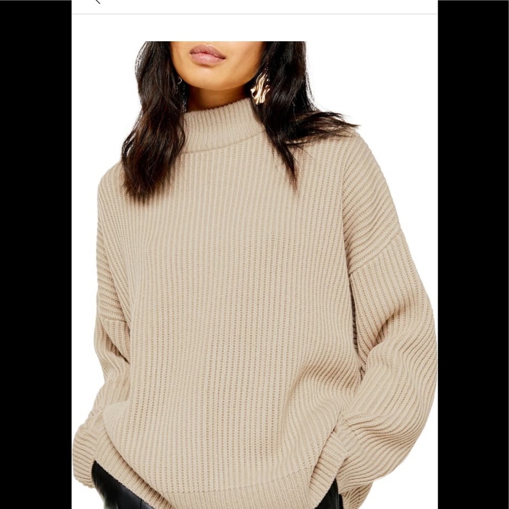 Topshop mock neck sweater